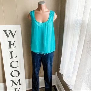 {LC Lauren Conrad} Two Layer Tank Top Set